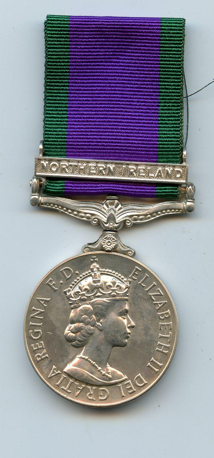 Campaign Service Medal 1962   Northern Ireland To Fusilier The Royal Regiment of Fusiliers