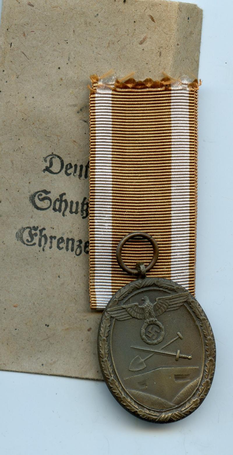 WW2 German West Wall Medal