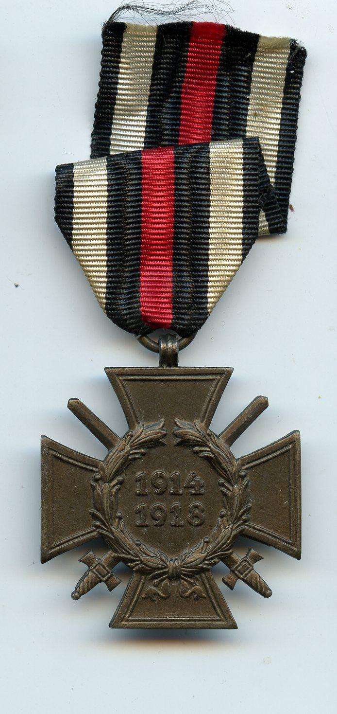 WW1 German Honour Cross Medal With Swords