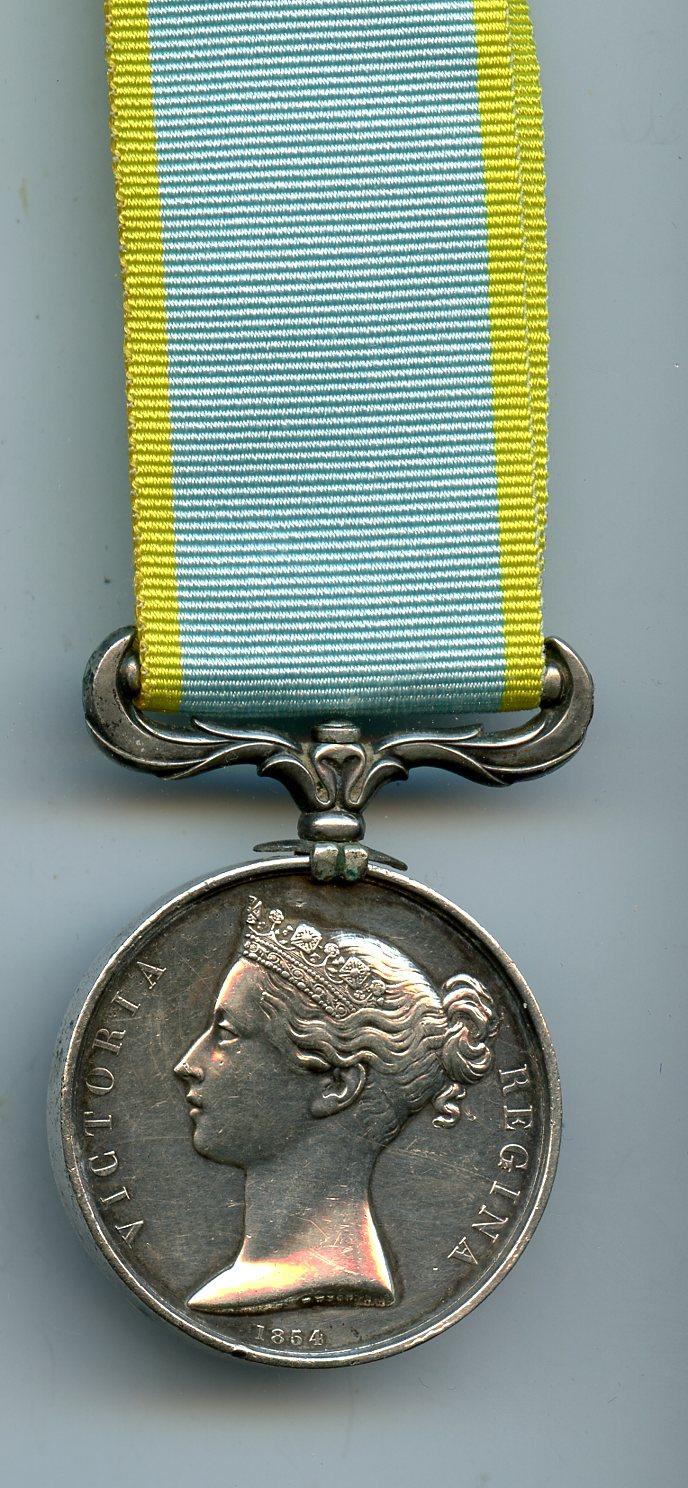 British Crimea Medal 1854  No Clasp Unnamed