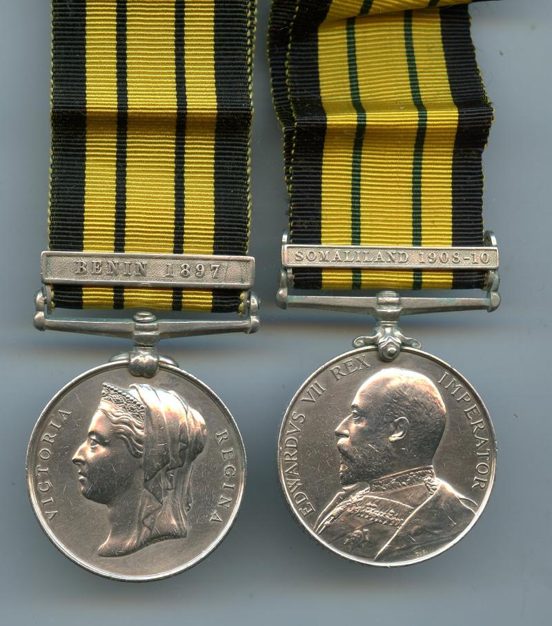 East & West Africa & Africa GSM Medal Pair To Boy George Heath, Royal Navy