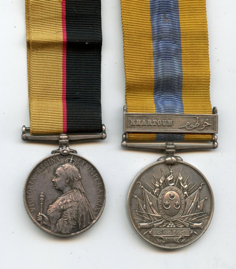 Sudan Pair of Medals To Piper Hugh Munro, Seaforth  Highlanders