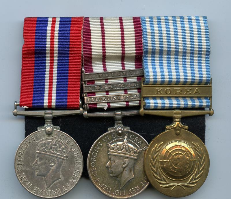 Naval General Service 1915-62, 3 clasps Medal Group To  (LDG.ST. ASST.Royal Navy )