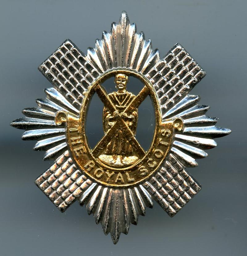 The Royal Scots  Anodised Cap Badge