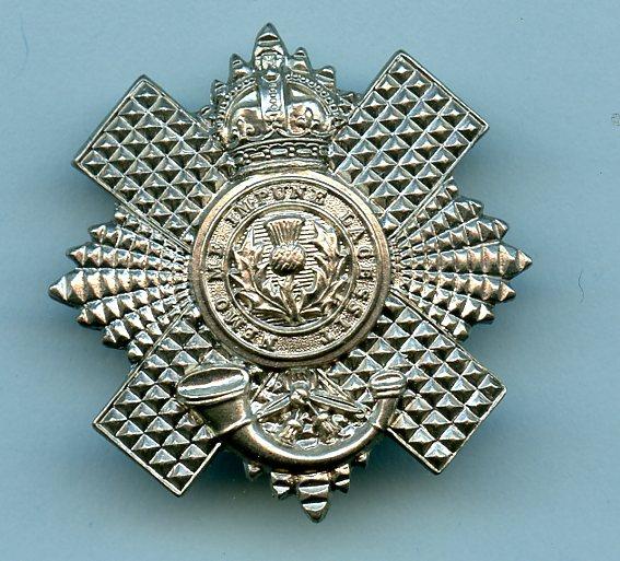 The 4/5th Battalion Royal Scots Other Ranks white Metal Collar Badge