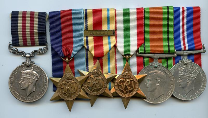 Military Medal Group To Gunner Martin, McCann, 152 Field Regiment Royal Artillery, Ayrshire Yeomanry