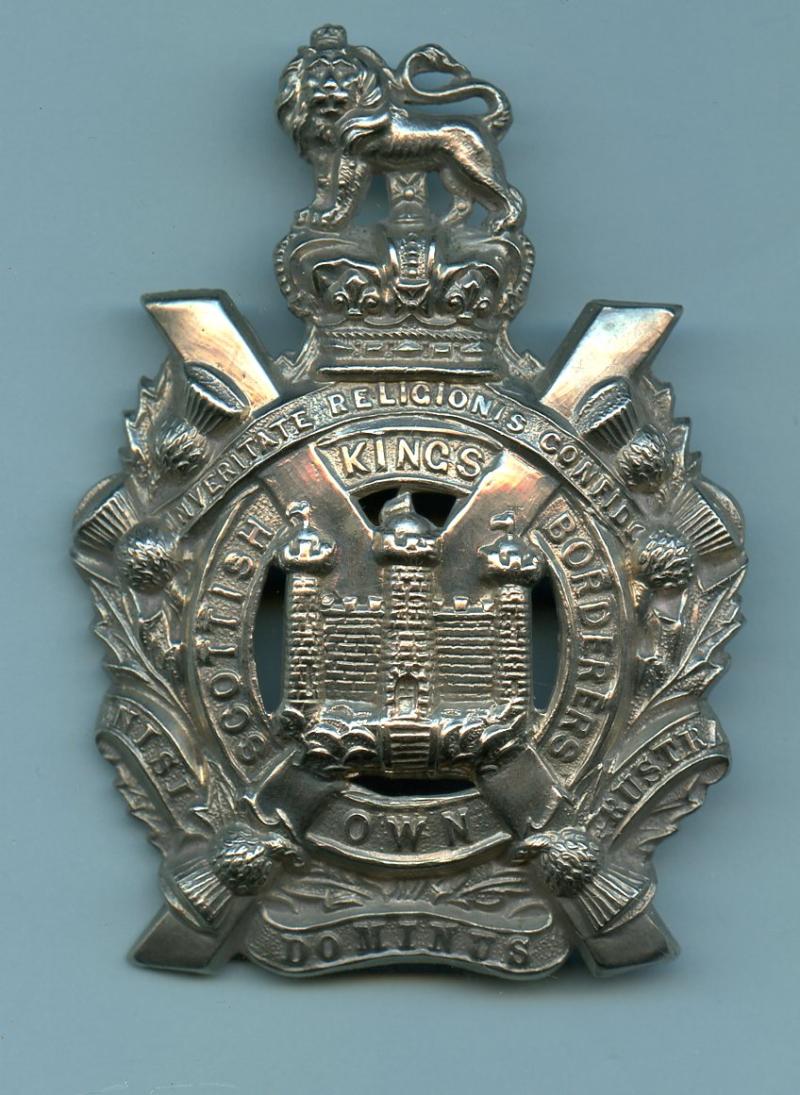 King's Own Scottish Borderers KOSB Victorian Cap Badge