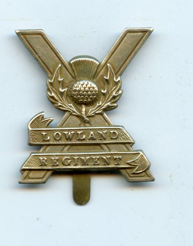 Lowland Regiment Cap Badge