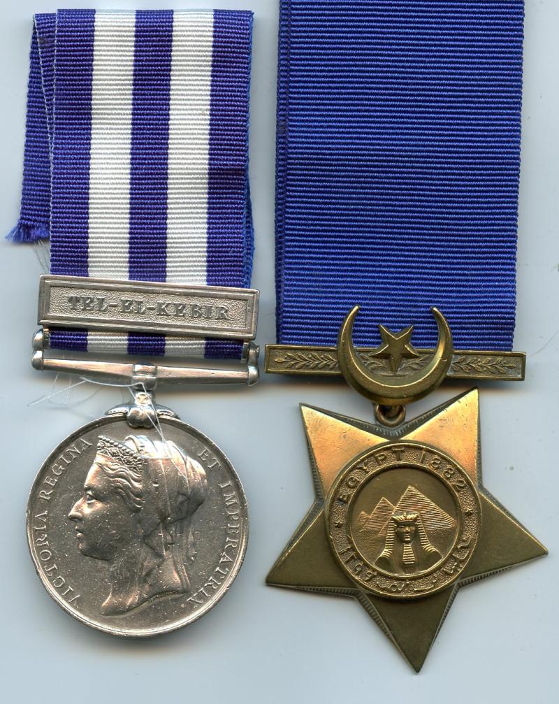 Egypt 1882 Campaign Medal Pair To Sergt David East, Army Hospital Corps