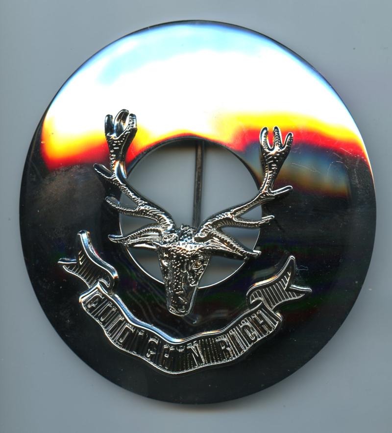 Seaforth Highlanders Pipers Plaid Brooch