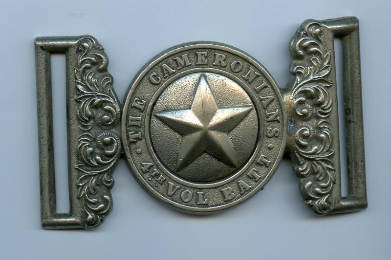 4th Volunteer Battalion  The Cameronians (Scottish Rifles) Belt Buckle