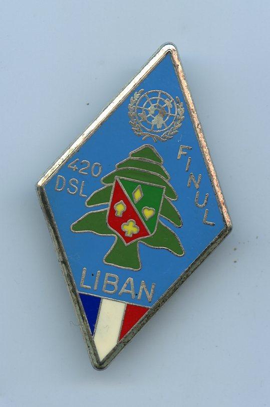 United Nations  French UNIFIL Lebanon   Enameled Badge