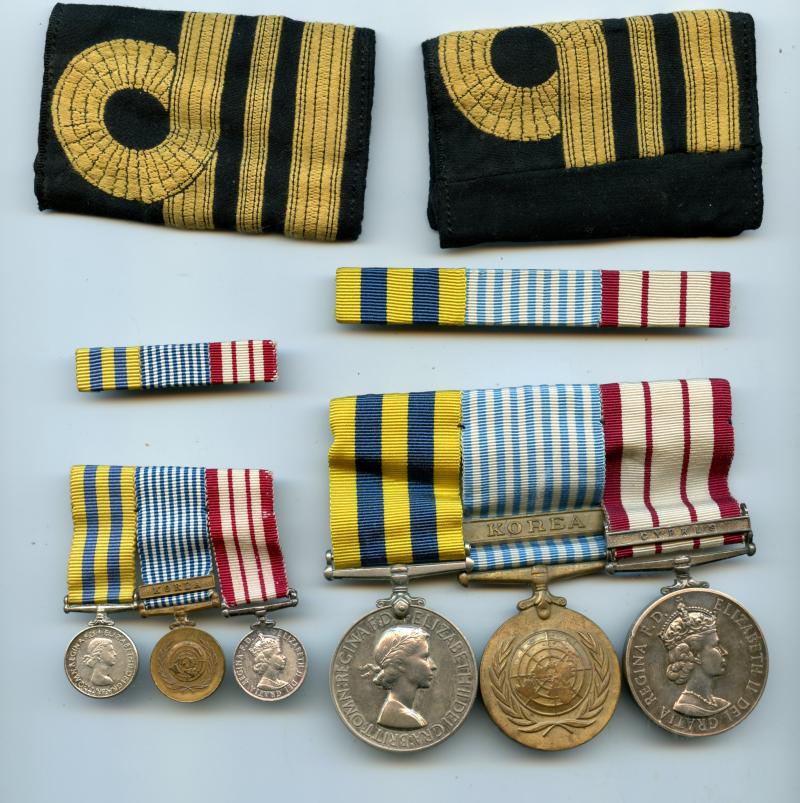 Korea & Cyprus Naval Group of Medals to Lieut  D. C. Griffiths, Royal Navy