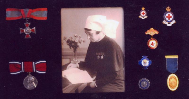 Matron Alfreda Blakesley ARRC ,Framed Nursing Medals  badges and certificate set