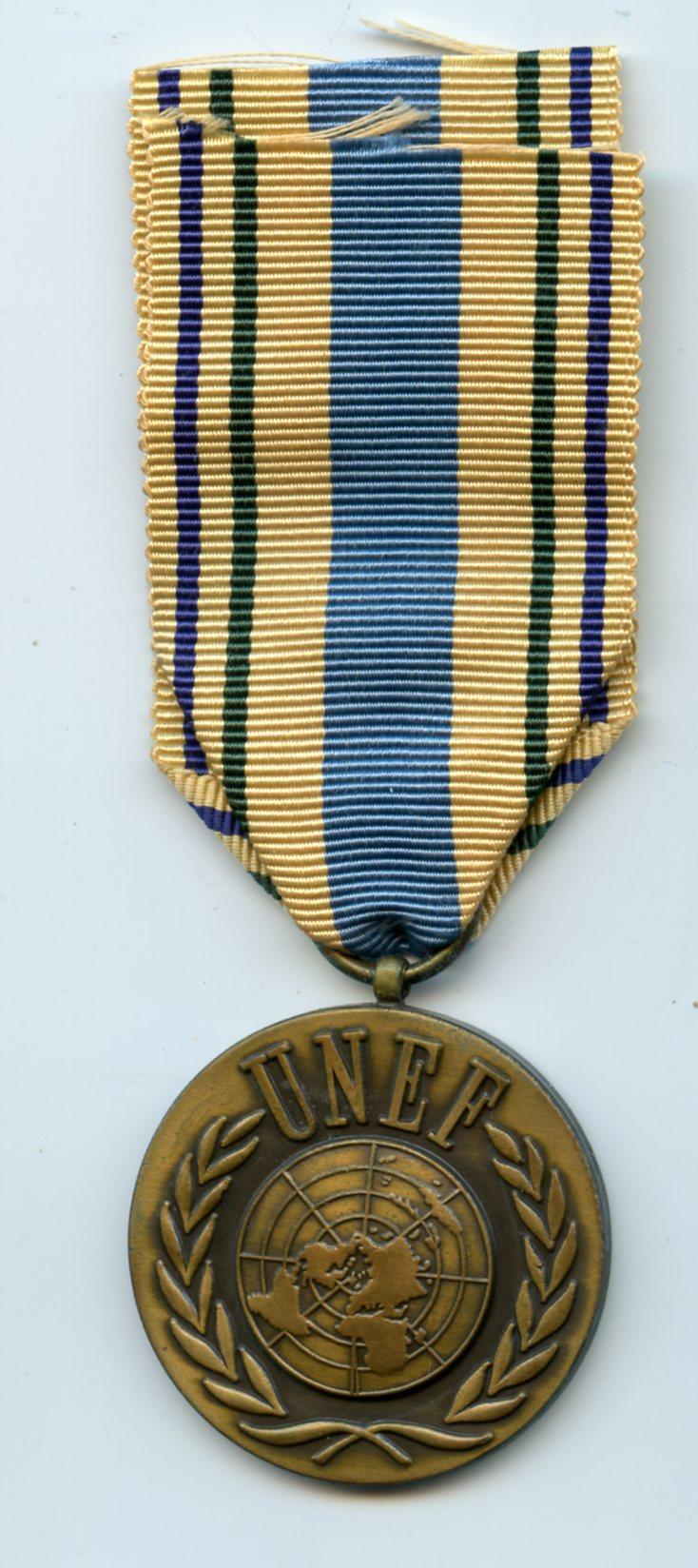United Nations UNEF Israel Egypt Medal