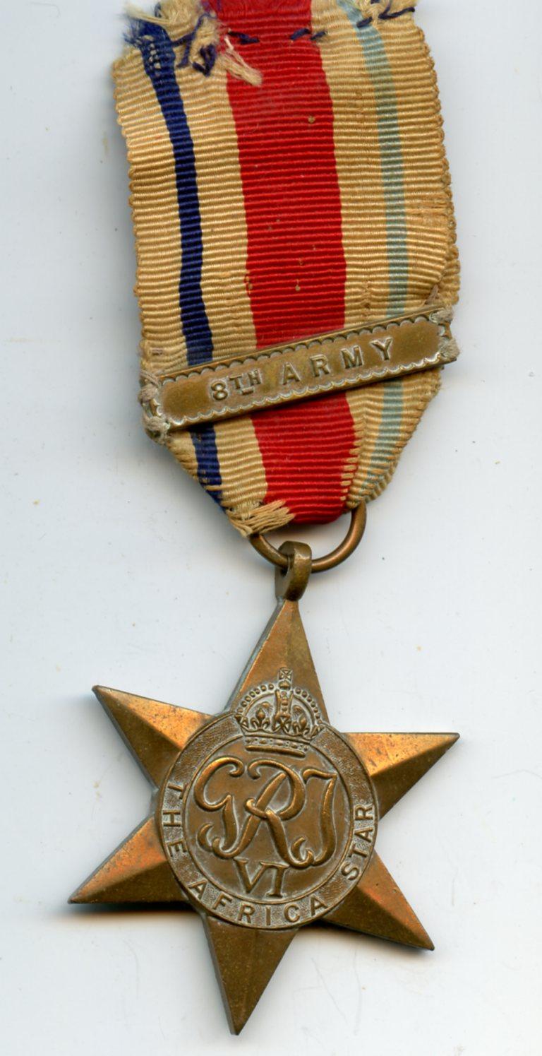WW2 Africa Star Medal  with 8th Army Clasp
