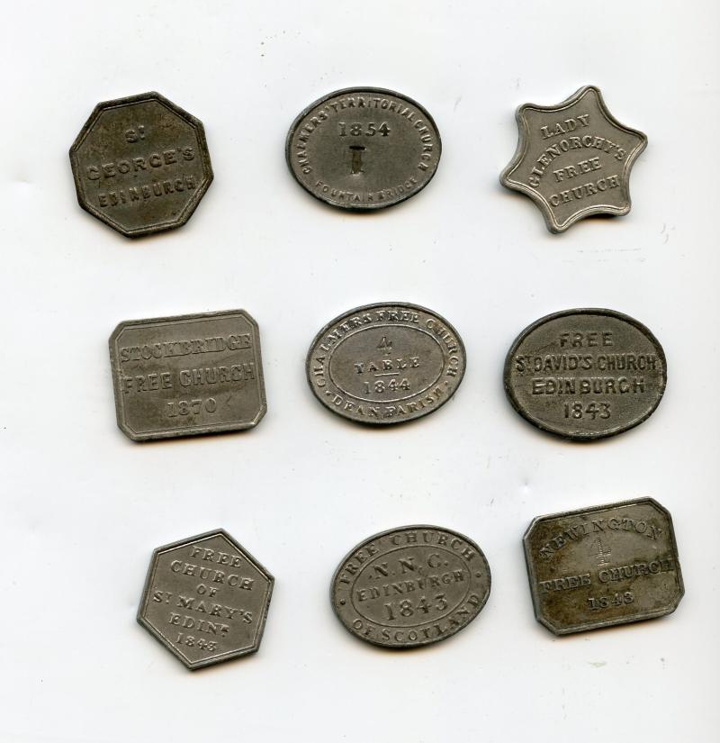 Scottish Communion  Church Token Collection 1137 Tokens