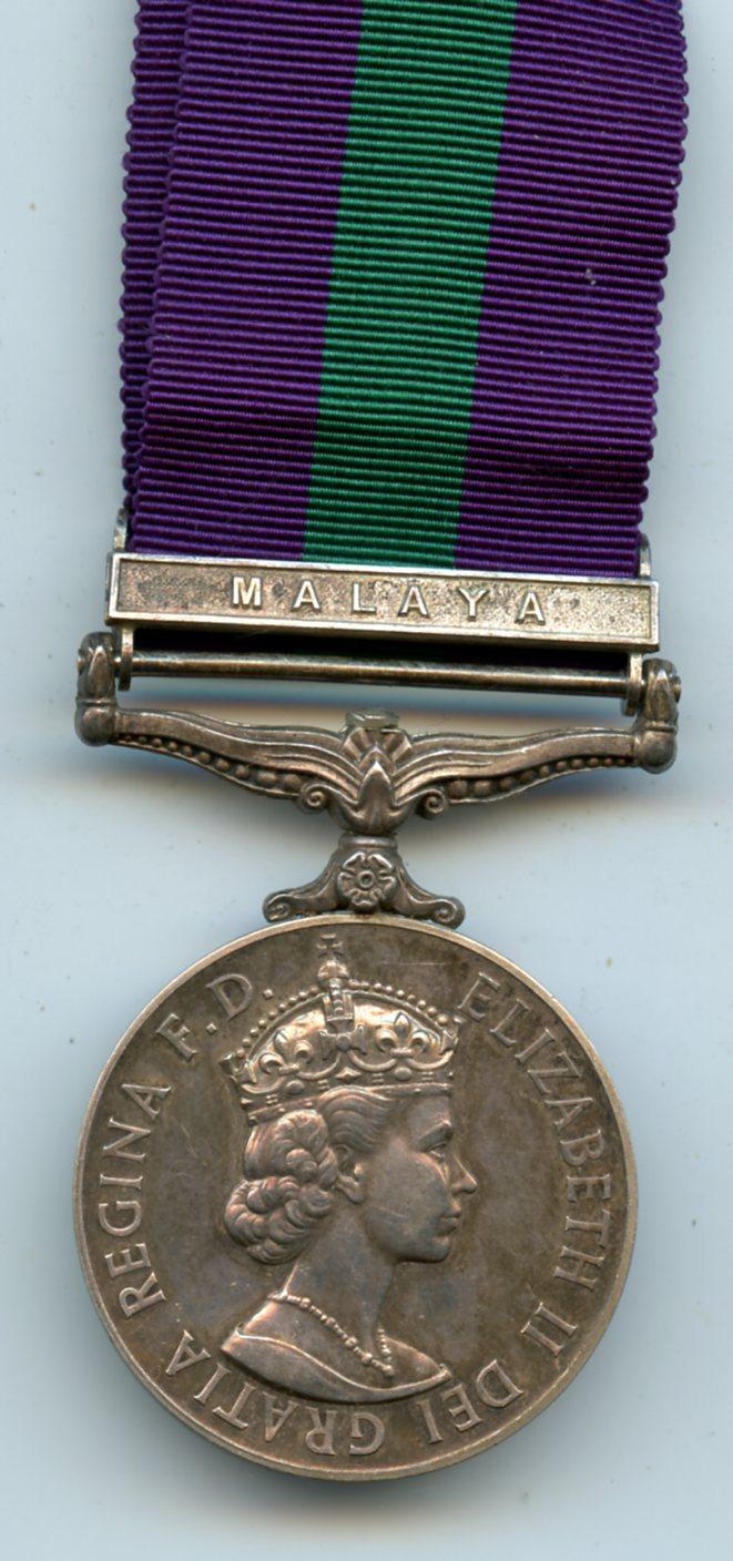 General Service Medal 1918-62  Malaya To Signalman M Thompson, Royal Signals