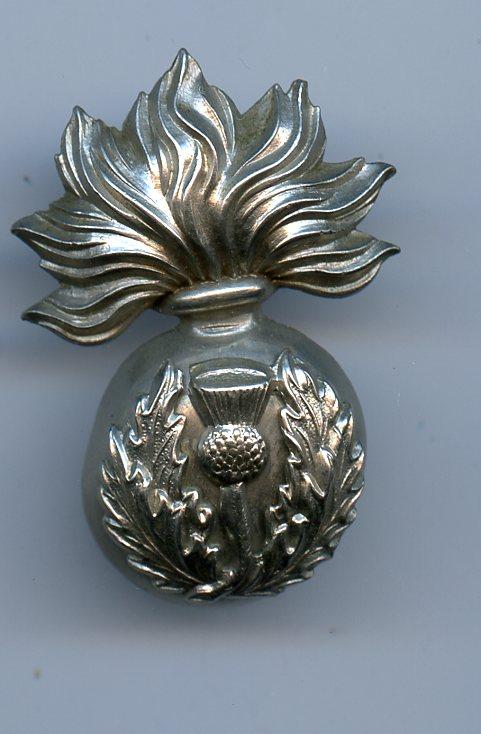 Royal Scots Fusiliers Volunteer Battalion  Officers field service cap badge