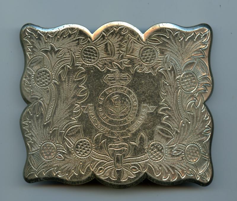 Royal Scots Fusiliers Pipers Victorian Belt Buckle