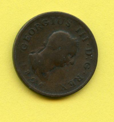 UK  George III  Farthing Coin  Dated 1806