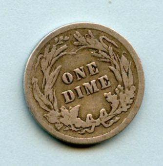 United States of America.  U.S.A Silver Dime Coin Dated 1913