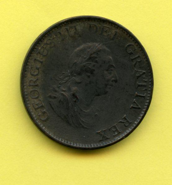 UK George III  Half Penny Coin  Dated 1799