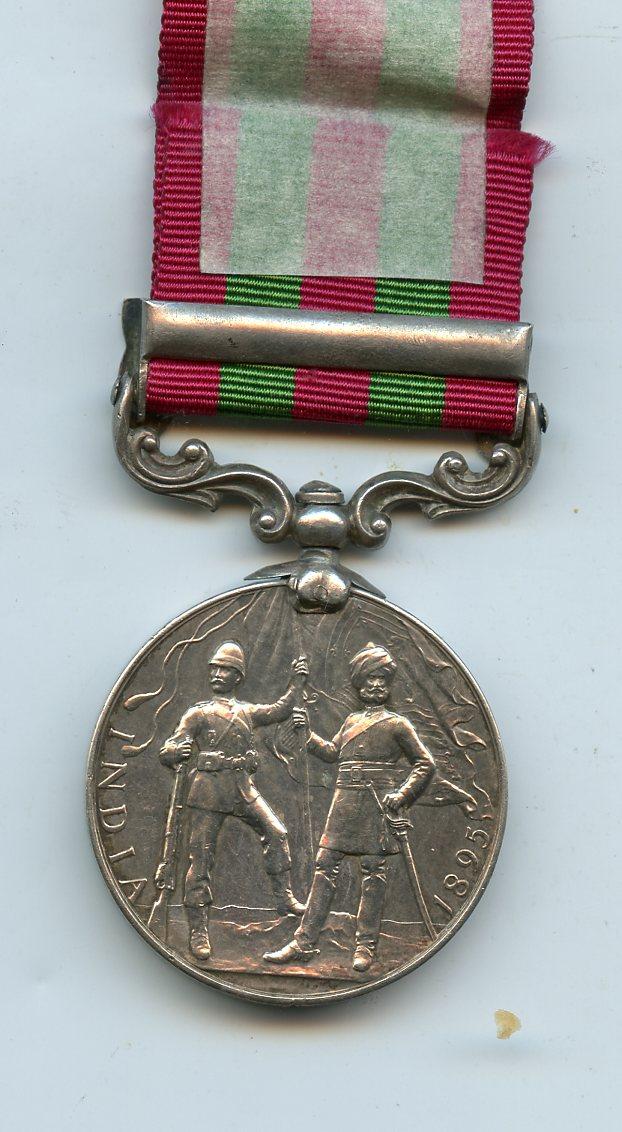 India General Service 1895 To Pte James Malone, Kings Own Scottish Borderers