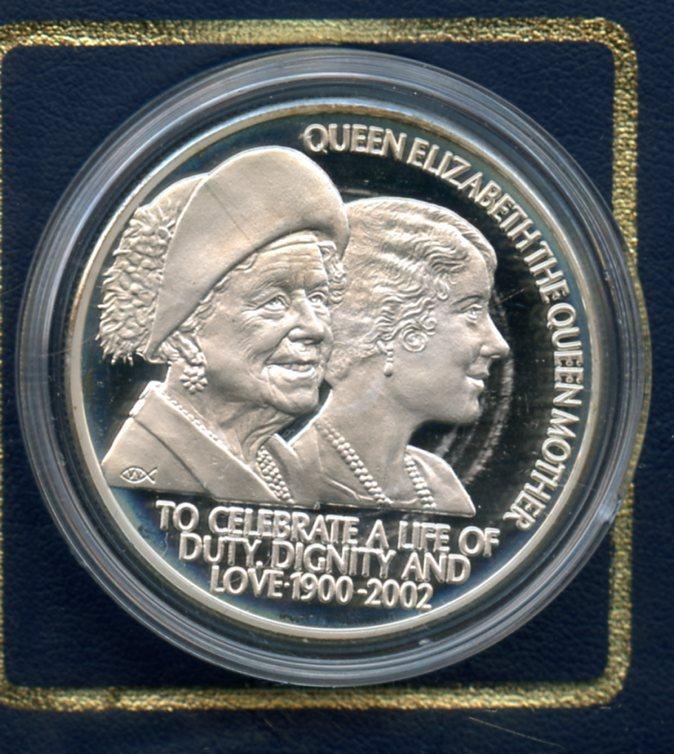 Saint Helena The Queen Mother, Silver Proof Piedfort 50 Pence Coin