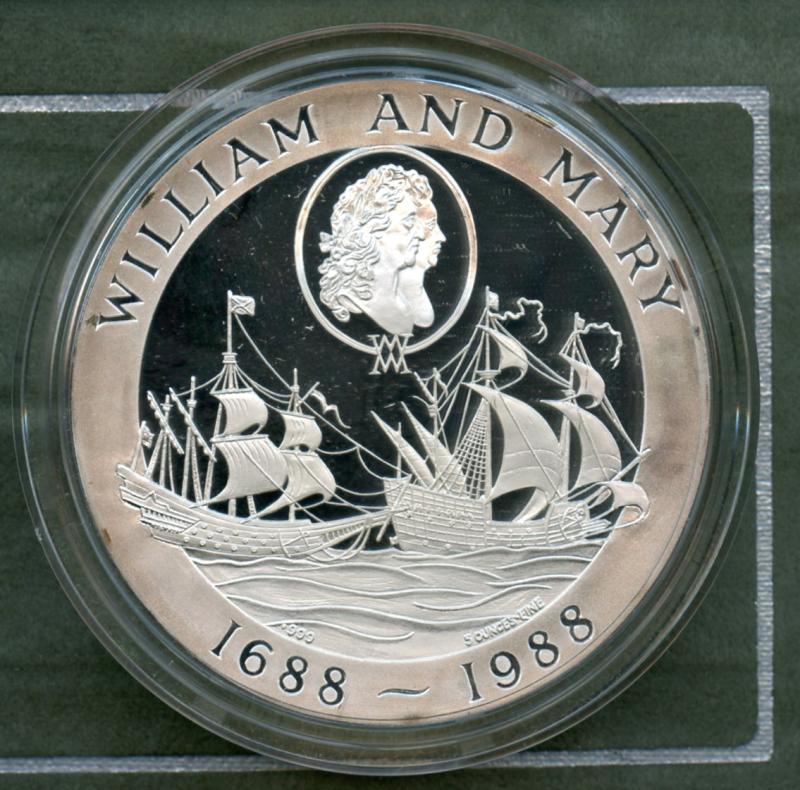 British Numismatic Trade Association BNTA  1988 Silver William and Mary Coinex Medal