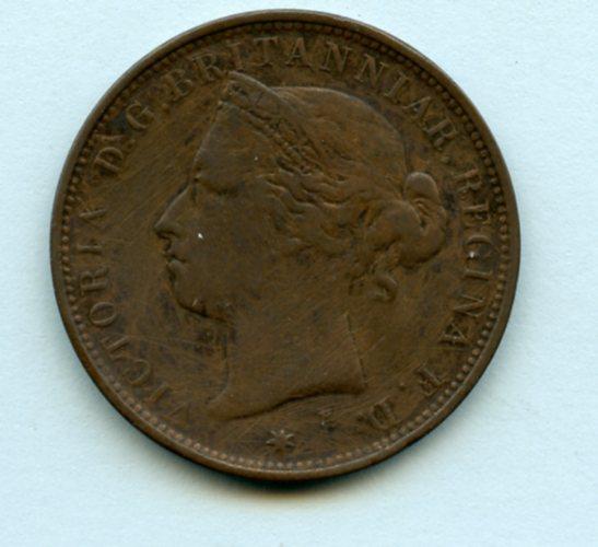 Jersey  1/12 Shilling Coin Dated 1877