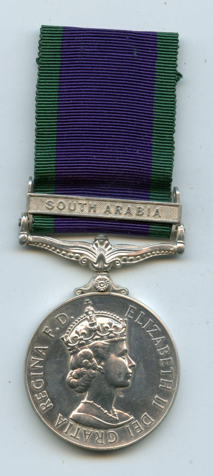 Campaign Service Medal 1962 1 Clasp South Arabia To Sgt P. S. Booker, Royal Army Pay Corps