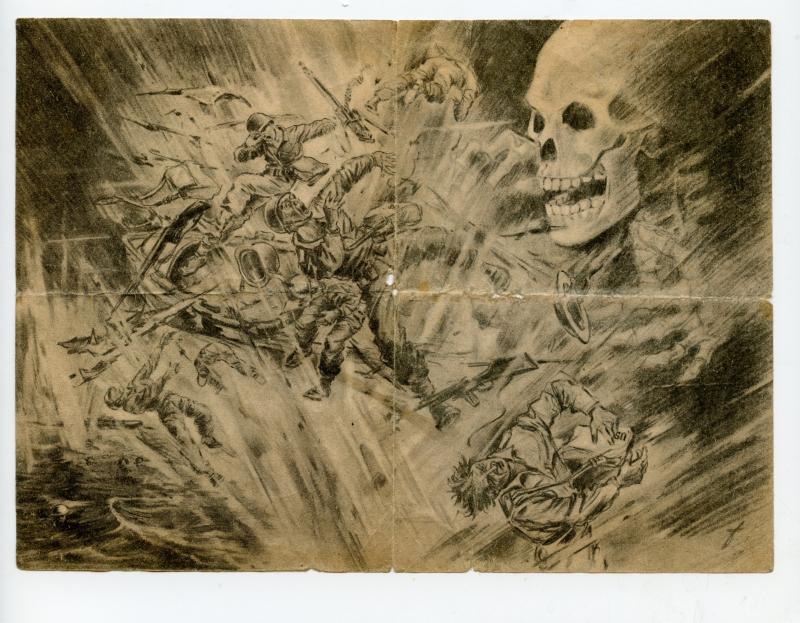 WW2 German Italian Campaign  River PO Propaganda Leaflet