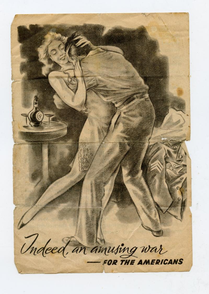 WW2 German Italian Campaign River PO Propaganda Leaflet