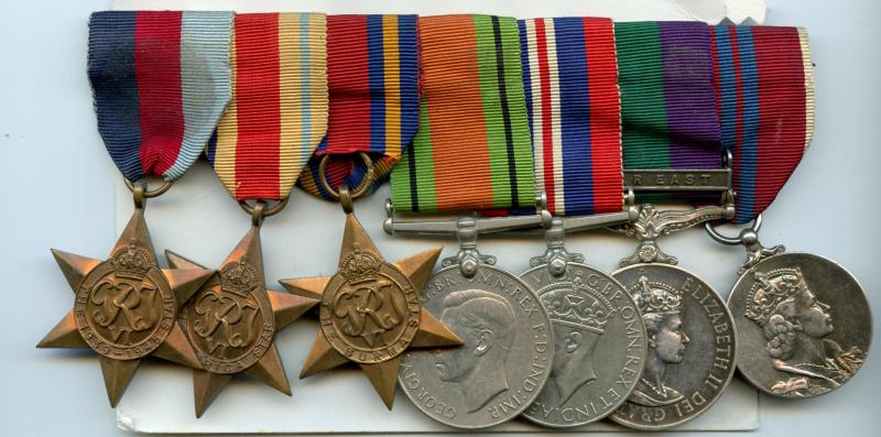 WW2 & Near East Group of 7 Medals To Lt- Col R. E. Patrick, Royal Scots Fusiliers