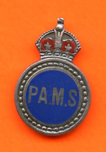 Police Auxiliary Messenger Service Lapel Badge