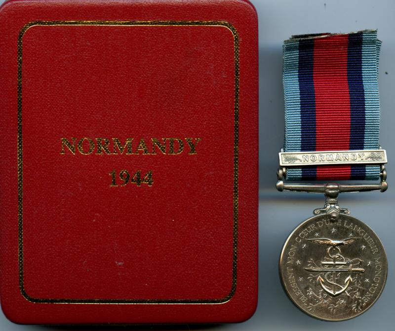 Normandy Campaign Medal 1944 with Clasp Normandy
