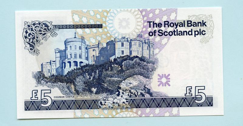 Royal Bank of Scotland £5 Five Pounds Note  Dated 30th November 2010