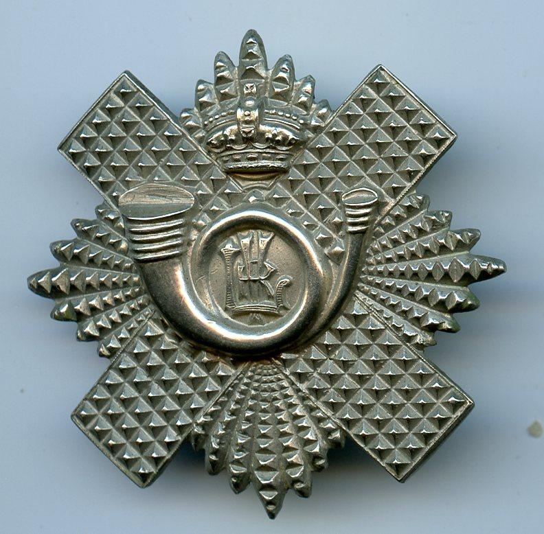 Lanarkshire Rifle Volunteers Glengarry Badge