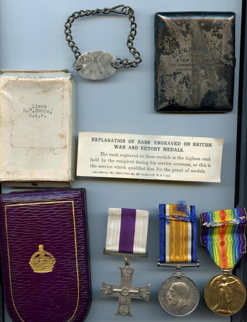 Military Cross group of Medals to Lieut Reginald. William. Hobbs, Royal Flying Corps & Royal Air Force