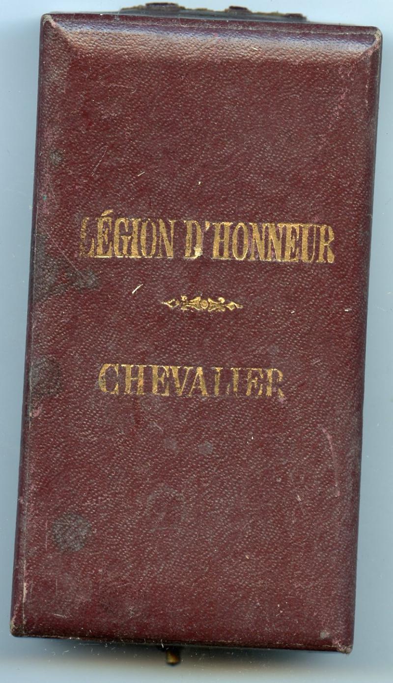 French Legion D'Honneur Chevalier Medal Box
