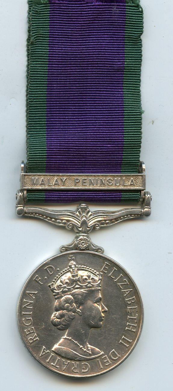 Campaign Service Medal 1962 1 Clasp  Malay Peninsula To P.O.M (E) T Mullard, Royal Navy