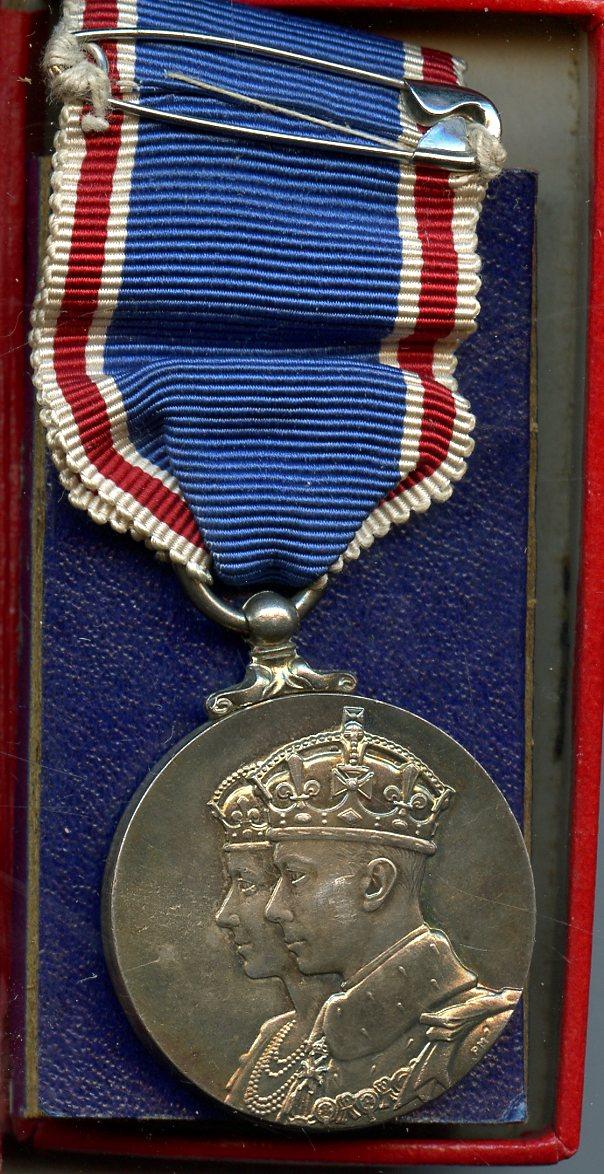 George VI Coronation Medal 1937 in box of Issue