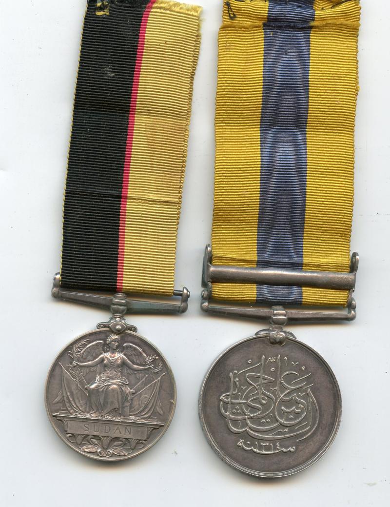 Queen's Sudan Medal Pair To Pte Frank Complin, Army Service Corps