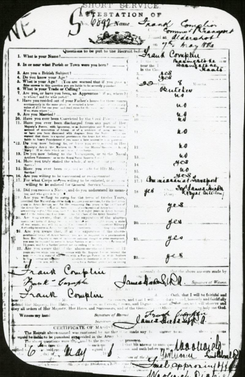 Queen's Sudan Medal Pair To Pte Frank Complin, Army Service Corps