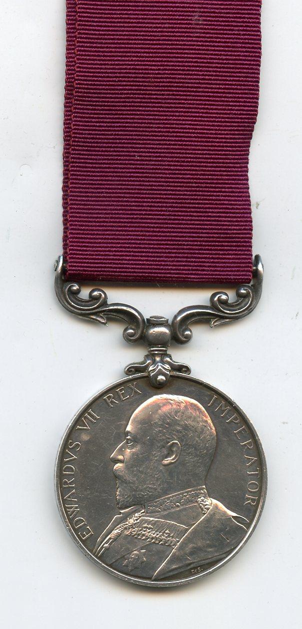Army Long Service and Good Conduct Medal Edward VII To Sub Condr Eustace H C L Lindsay, Indian Ordnance Dept