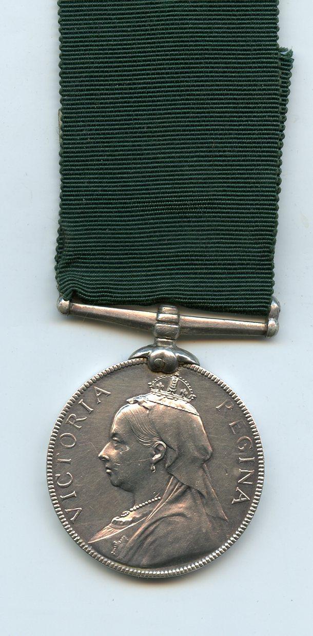 Volunteer Force Long Service Medal To Gunner J. E. Pettingale, 2nd East Riding Yorkshire Volunteer Artillery