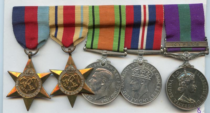 WW2 & GSM Cyprus Medal Group to Squadron Leader C. E Kearney Royal Air Force