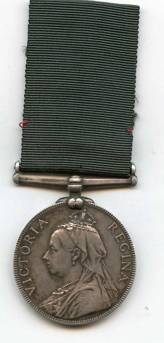 Volunteer Force Long Service Medal To Cpl J Morrow, 2nd  Volunteer Bn Highland Light Infantry
