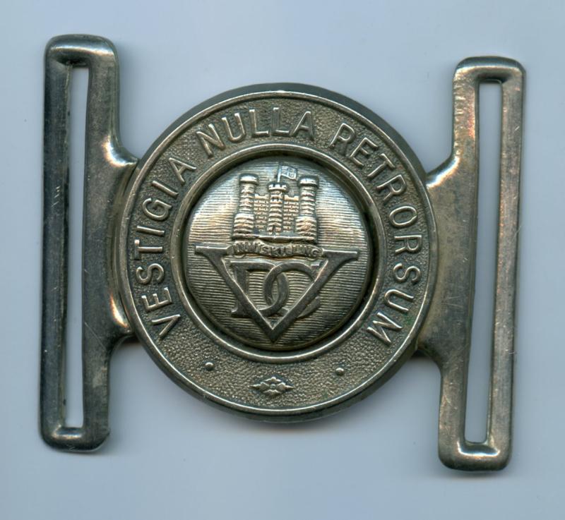 5th Royal Inniskilling Dragoon Guards White Metal Belt Buckle